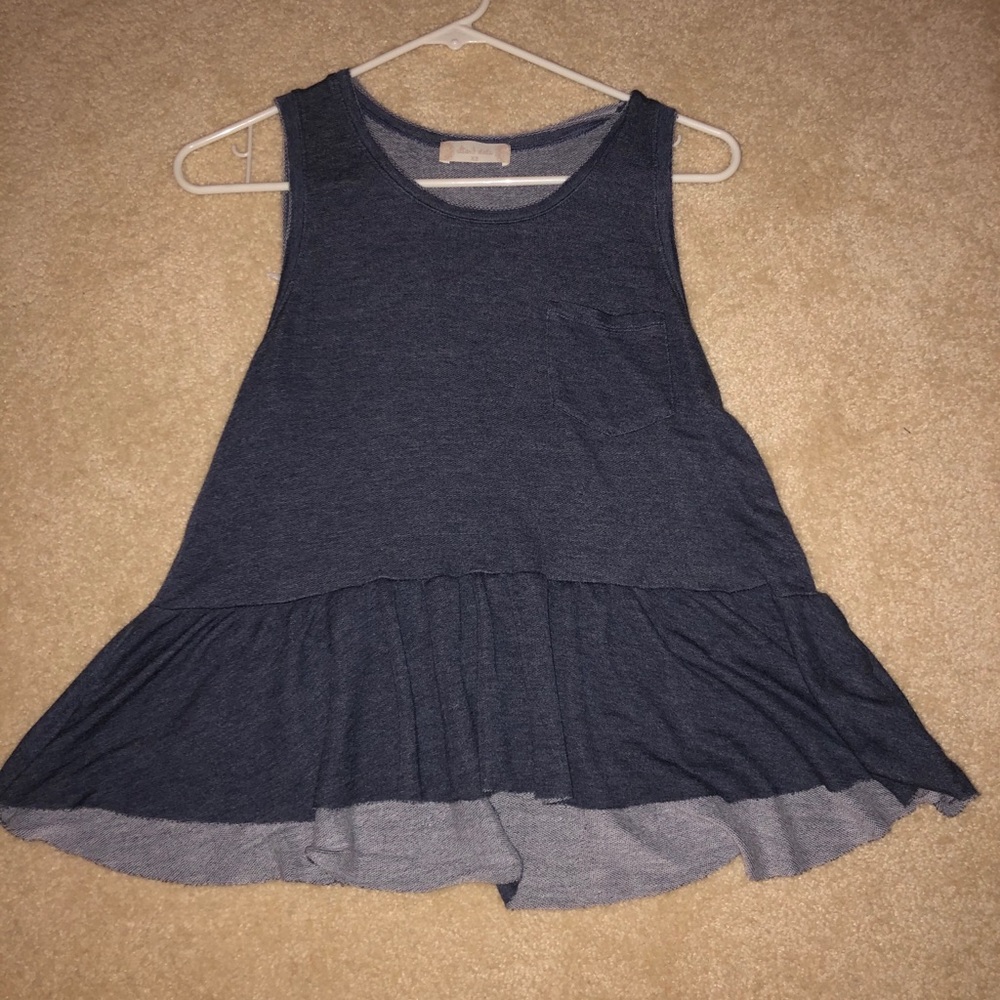 Flowy blue top